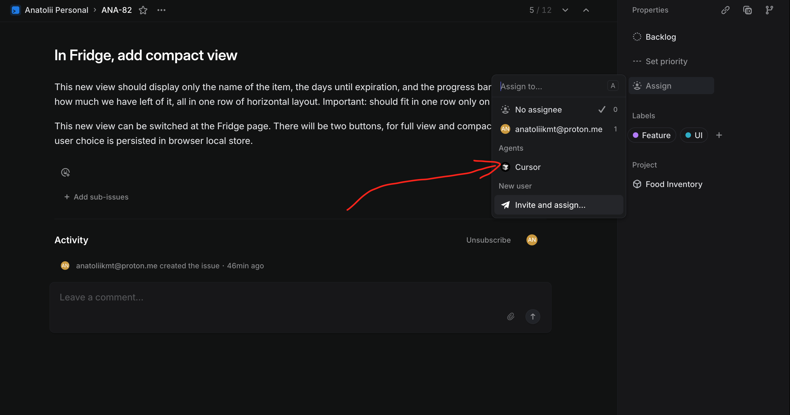 Assigning an Agent to an Issue